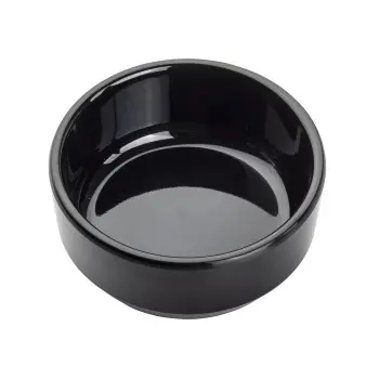 Tablecraft Round Mini Bowl 3 Oz. Black 3"x3"x1.25" - Melamine - Set of 12