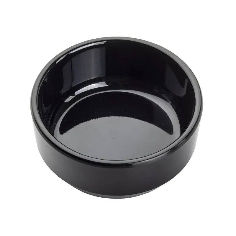 Tablecraft Round Mini Bowl 3 Oz. Black 3"x3"x1.25" - Melamine - Set of 12