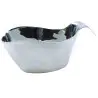 Tablecraft Stackable Sauce Boat 8 Oz. 6"x3"x2.75" - Stainless Steel (18/8)