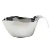 Tablecraft Stackable Sauce Boat 12 Oz. 6.375"x3.5"x2.75" - Stainless Steel (18/8)
