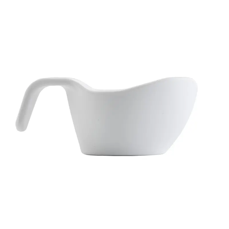 Tablecraft Stackable Sauce Boat 3 Oz. White 4.75"x2.625"x2" - Melamine