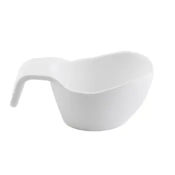 Tablecraft Stackable Sauce Boat 5 Oz. White 5.5"x3.125"x2.25" - Melamine