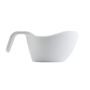 Tablecraft Stackable Sauce Boat 5 Oz. White 5.5"x3.125"x2.25" - Melamine