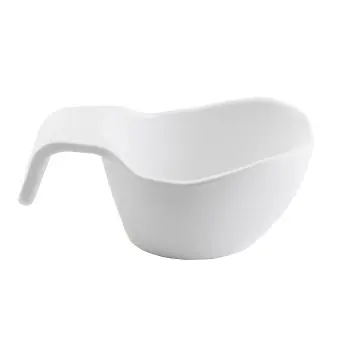 Tablecraft Stackable Sauce Boat 8 Oz. White 6.25"x3.625"x2.75" - Melamine