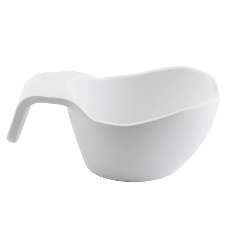Tablecraft Stackable Sauce Boat 12 Oz. White 7.25"x4.125"x3" - Melamine