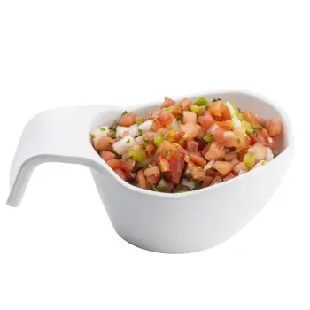 Tablecraft Stackable Sauce Boat 12 Oz. White 7.25"x4.125"x3" - Melamine