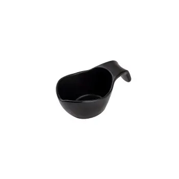 Tablecraft Stackable Sauce Boat 3 Oz. Black 4.75"x2.625"x2" - Melamine