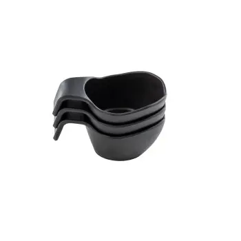 Tablecraft Stackable Sauce Boat 3 Oz. Black 4.75"x2.625"x2" - Melamine
