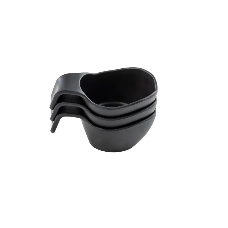 Tablecraft Stackable Sauce Boat 3 Oz. Black 4.75"x2.625"x2" - Melamine