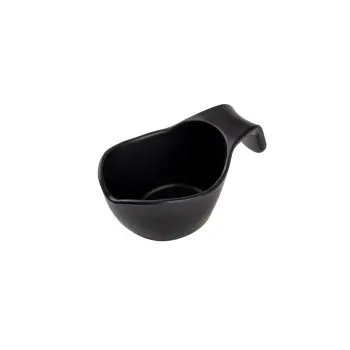 Tablecraft Stackable Sauce Boat 5 Oz. Black 5.5"x3.125"x2.25" - Melamine
