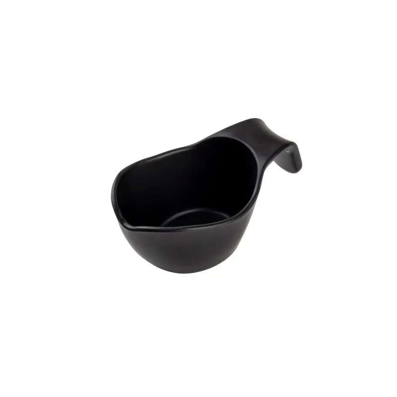 Tablecraft Stackable Sauce Boat 5 Oz. Black 5.5"x3.125"x2.25" - Melamine