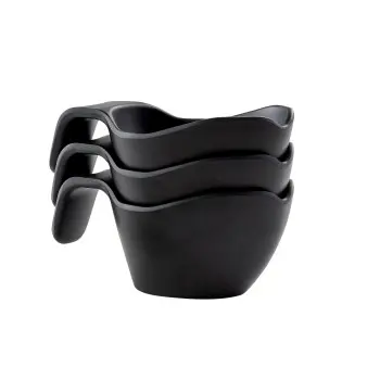 Tablecraft Stackable Sauce Boat 5 Oz. Black 5.5"x3.125"x2.25" - Melamine