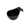Tablecraft Stackable Sauce Boat 8 Oz. Black 6.25"x3.625"x2.75" - Melamine
