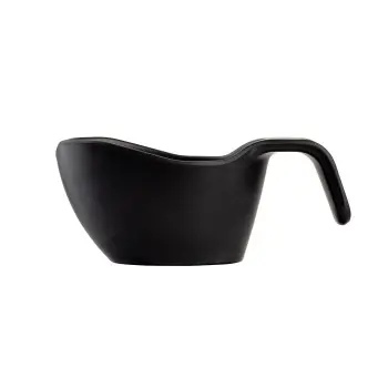 Tablecraft Stackable Sauce Boat 8 Oz. Black 6.25"x3.625"x2.75" - Melamine