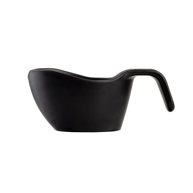 Tablecraft Stackable Sauce Boat 8 Oz. Black 6.25"x3.625"x2.75" - Melamine