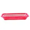 Tablecraft Rectangular Grande Basket Red 10.75"x7.75"x1.5" - Polypropylene (PPH) - Set of 36