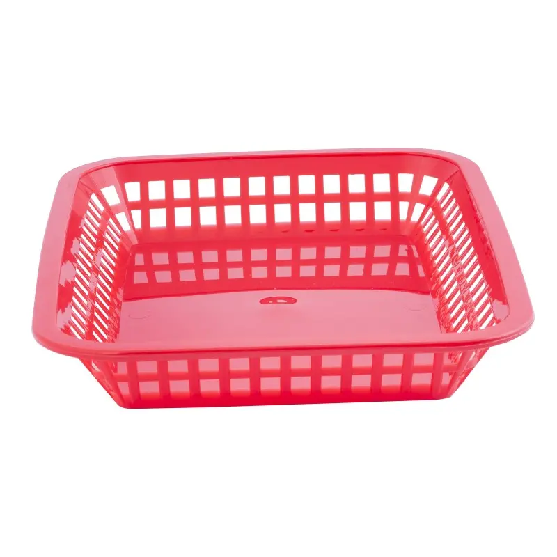 Tablecraft Rectangular Grande Basket Red 10.75"x7.75"x1.5" - Polypropylene (PPH) - Set of 36 Tablecraft Rectangular Grande Basket Red 10.75"x7.75"x1.5" - Polypropylene (PPH) - Set of 36