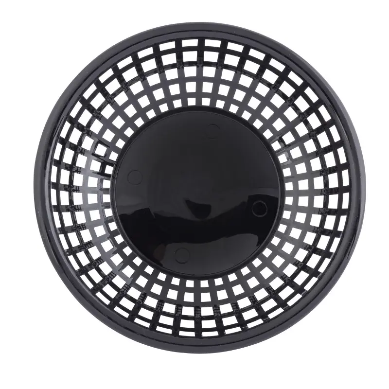 Tablecraft Round Serving Basket Black 8"x8"x2" - Polypropylene (PPH) - Set of 36 Tablecraft Round Serving Basket Black 8"x8"x2" - Polypropylene (PPH) - Set of 36