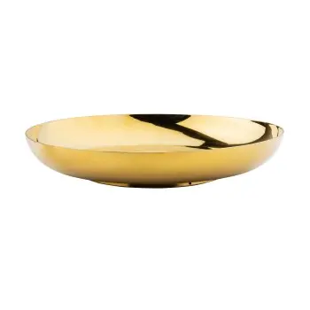 Tablecraft Round Medium Size Replacement Bowl for 12037 2.5 Qts 11.75"x11.75"x2" - St/Steel (200 Series) - Gold Finish
