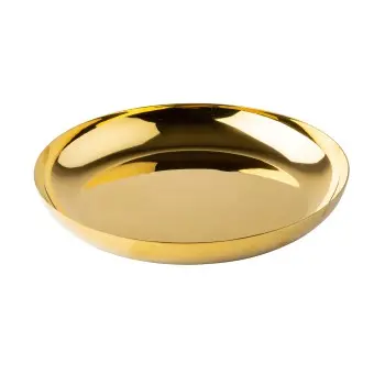 Tablecraft Round Medium Size Replacement Bowl for 12037 2.5 Qts 11.75"x11.75"x2" - St/Steel (200 Series) - Gold Finish