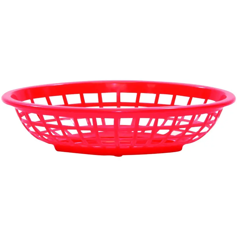 Tablecraft Oval Serving Basket Red 8"x5.375"x2" - Polyethylene (High Density Copolymer) - Set of 36 Tablecraft Oval Serving Basket Red 8"x5.375"x2" - Polyethylene (High Density Copolymer) - Set of 36