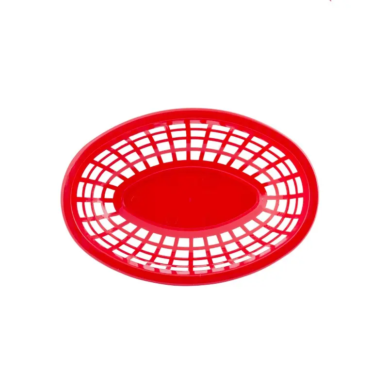 Tablecraft Oval Serving Basket Red 8"x5.375"x2" - Polyethylene (High Density Copolymer) - Set of 36 Tablecraft Oval Serving Basket Red 8"x5.375"x2" - Polyethylene (High Density Copolymer) - Set of 36