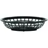 Tablecraft Oval Serving Basket Oz. Black 7.9375"x5.375"x2" - Polyethylene (High Density Copolymer) - Set of 36