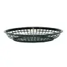 Tablecraft Oval Jumbo Basket Black 11.75"x9"x1.875" - Polypropylene (PPH) - Set of 36