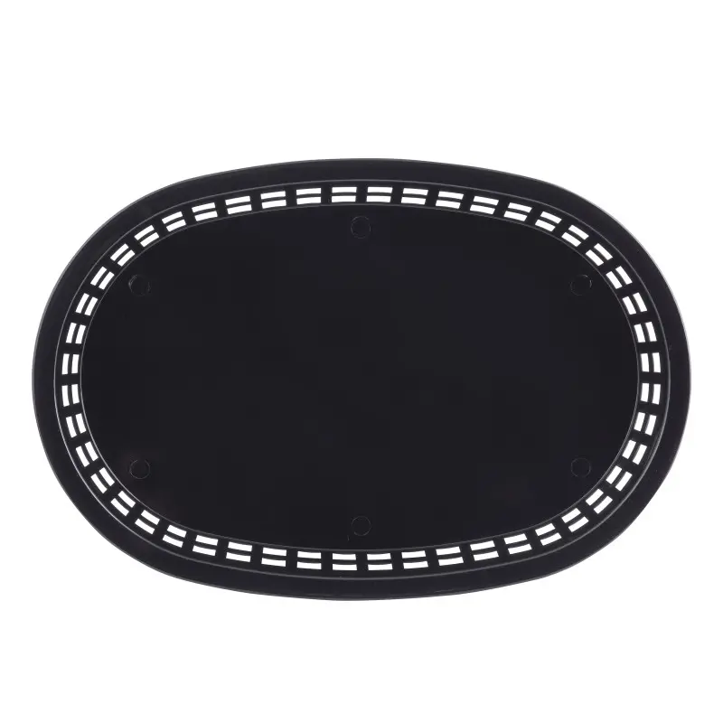 Tablecraft Oval Chicago Basket Black 10.62"x7.1875"x1.4375" - Polypropylene (PPH) - Set of 36 Tablecraft Oval Chicago Basket Black 10.62"x7.1875"x1.4375" - Polypropylene (PPH) - Set of 36