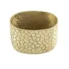 Tablecraft Crackle Collection Oval Sugar Packet Holder 6 Oz. Gold 3.25"x2.375"x2.125" - Powder Coated Aluminum