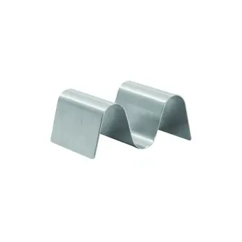 Tablecraft Taco Taxi Taco Taxi - Solid 3.625"x2.25"x1.5" - Stainless Steel (18/0) Holds 1-2 Tacos