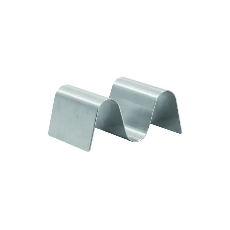 Tablecraft Taco Taxi Taco Taxi - Solid 3.625"x2.25"x1.5" - Stainless Steel (18/0) Holds 1-2 Tacos