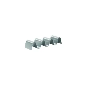 Tablecraft Taco Taxi Taco Taxi - Solid 7.625"x2.25"x1.5" - Stainless Steel (18/0) Holds 3-4 Tacos