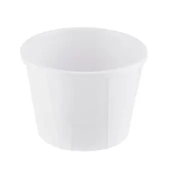Tablecraft Better Burger Collection Round Souffle Cup 6 Oz. White 3.125"x3.125"x2.375" - Melamine - NSF - Set of 12
