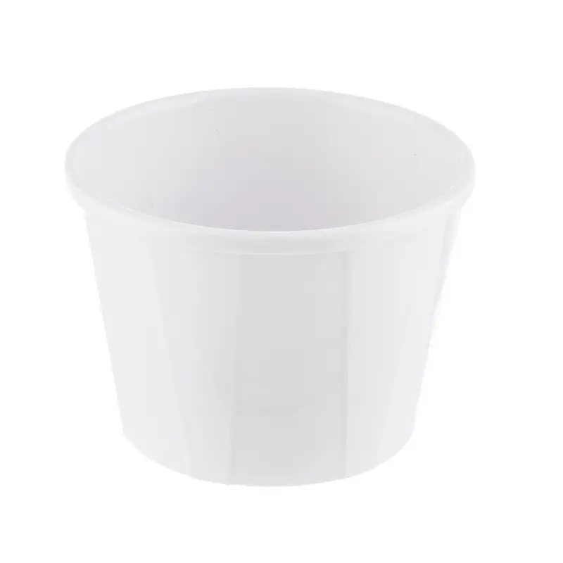 Tablecraft Better Burger Collection Round Souffle Cup 6 Oz. White 3.125"x3.125"x2.375" - Melamine - NSF - Set of 12