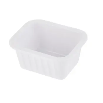 Tablecraft Better Burger Collection Rectangular Sauce Cup 2 Oz. White 2.625"x2.15"x1.25" - Melamine - NSF - Set of 12