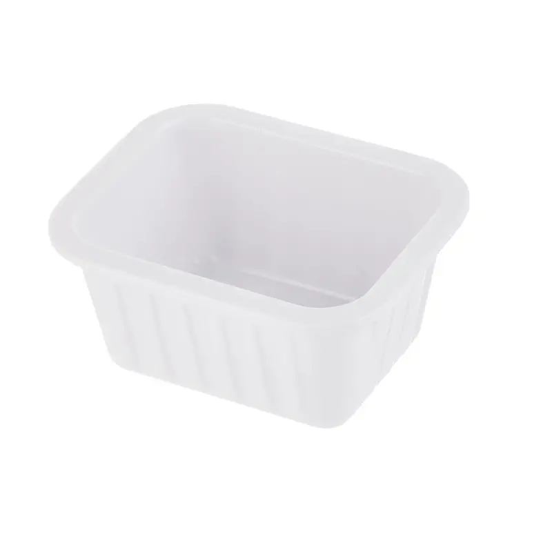 Tablecraft Better Burger Collection Rectangular Sauce Cup 2 Oz. White 2.625"x2.15"x1.25" - Melamine - NSF - Set of 12
