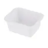 Tablecraft Better Burger Collection Rectangular Sauce Cup 3 Oz. White 3"x2.5"x1.375" - Melamine - NSF - Set of 12
