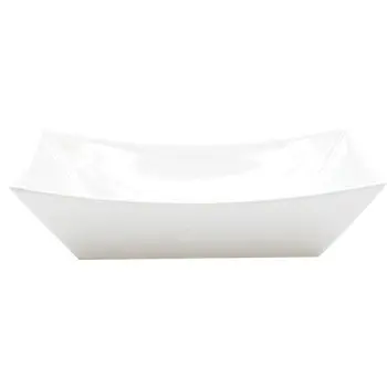 Tablecraft Better Burger Collection Rectangular Fry Tray White 9.25"x6.5"x1.875" - Melamine - NSF
