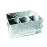 Tablecraft Lattice Collection Flatware Caddy 10.75"x8.75"x4.75" - Stainless Steel (200 Series)