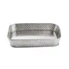 Tablecraft Brickhouse Collection Rectangular Diner Platter 9.75"x6.75"x1.75" - Stainless Steel (200 Series)