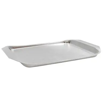 Tablecraft Better Burger Collection Serving Tray 14"x9.625"x.375" - Stainless Steel (18/8)