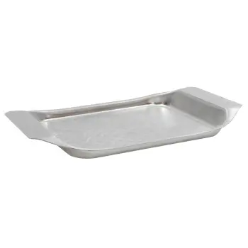 Tablecraft Better Burger Collection Serving Tray 10"x7"x1" - Stainless Steel (18/8)