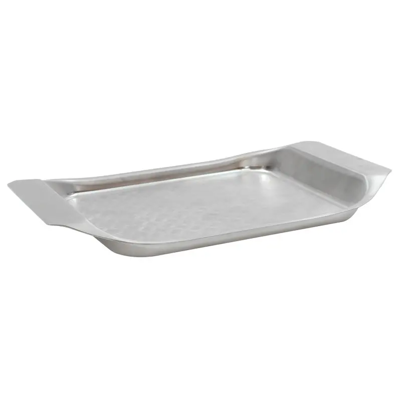 Tablecraft Better Burger Collection Serving Tray 10"x7"x1" - Stainless Steel (18/8)