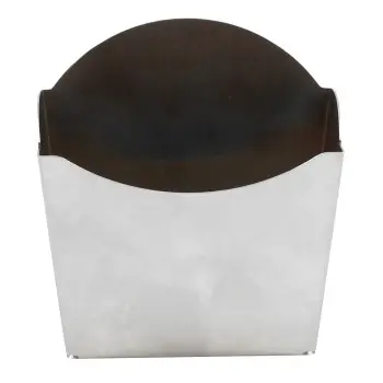 Tablecraft Better Burger Collection Fry Box 4.25"x1.25"x4.5" - Stainless Steel (18/8)