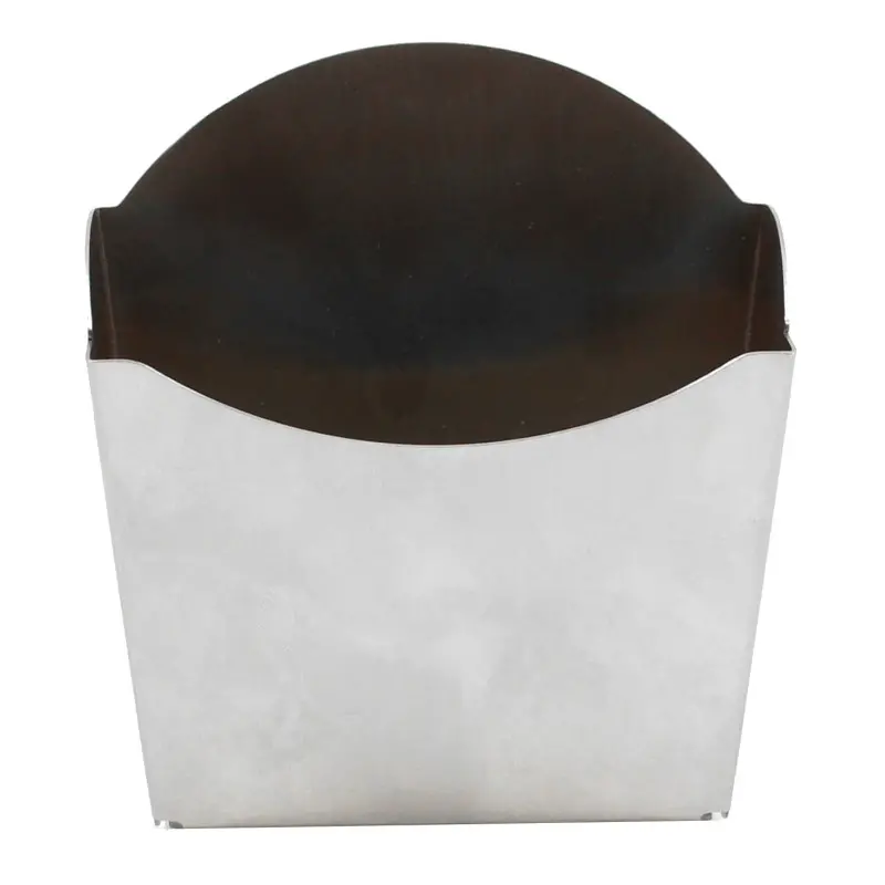Tablecraft Better Burger Collection Fry Box 4.25"x1.25"x4.5" - Stainless Steel (18/8)