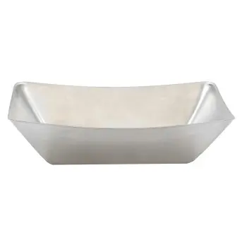 Tablecraft Better Burger Collection Fry Tray 5.125"x3.5"x1.25" - Stainless Steel (18/8)