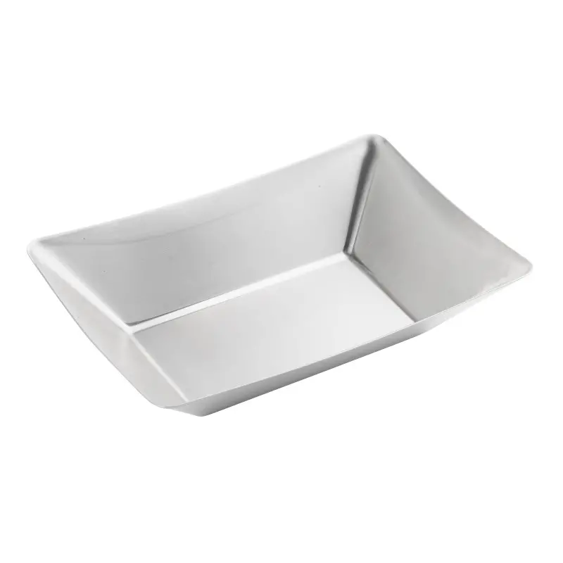 Tablecraft Better Burger Collection Fry Tray 8.5"x5.75"x1.9375" - Stainless Steel (18/8)