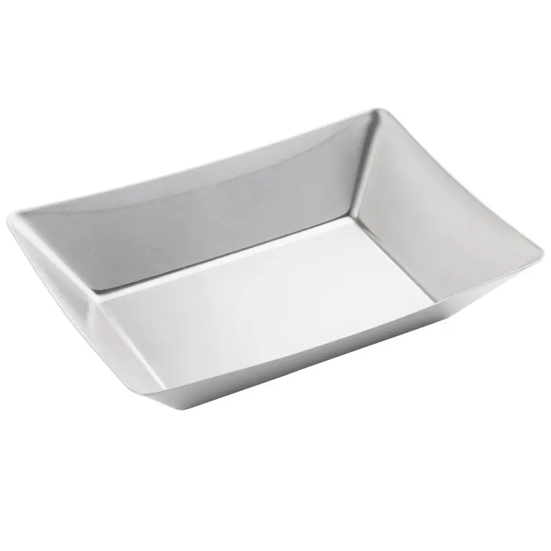 Tablecraft Better Burger Collection Fry Tray 9.25"x6.5"x1.9375" - Stainless Steel (18/8)