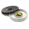 Tablecraft Glass Rimmer Gray 7"x7"x1.5" - Polypropylene (PP) - Set of 6